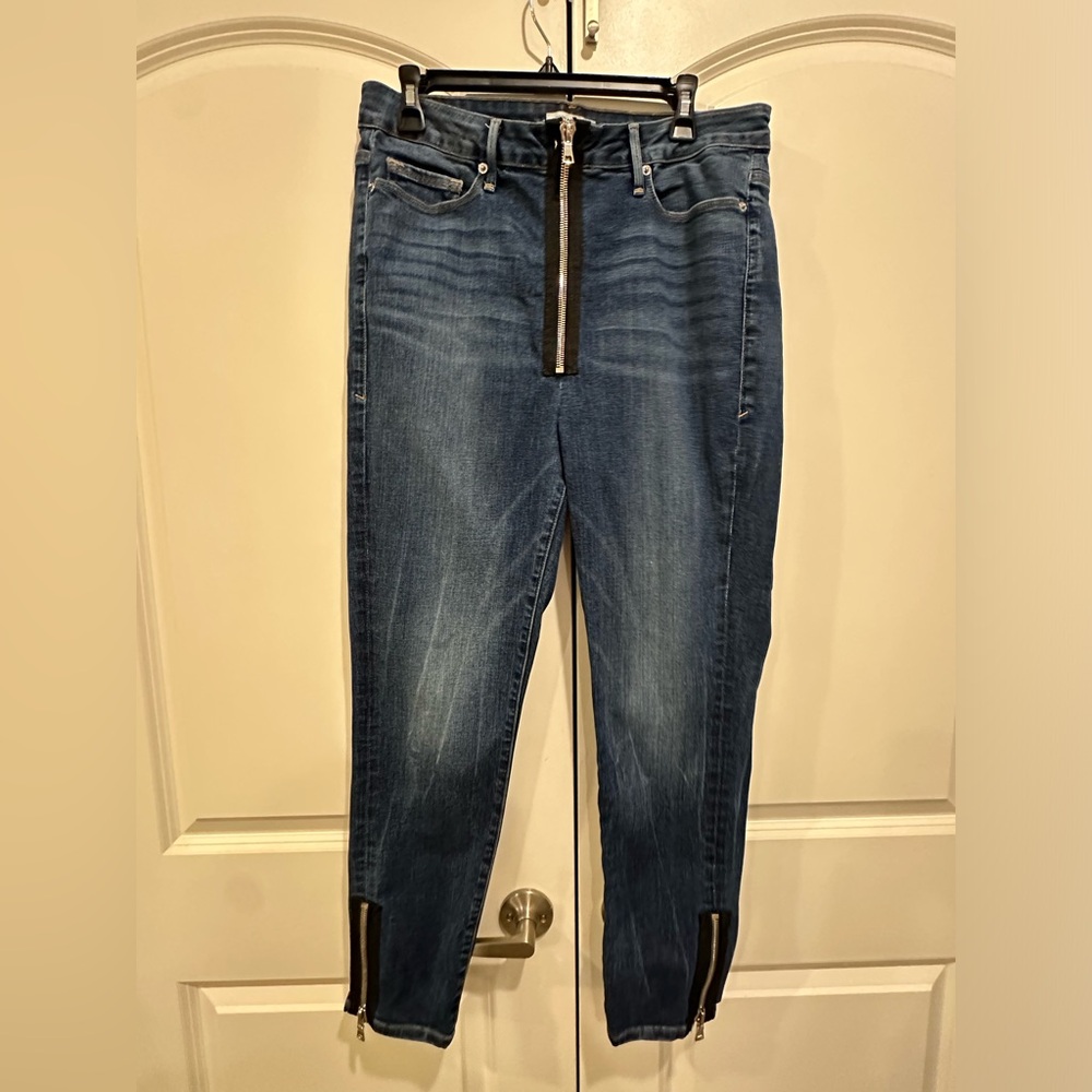 Retired Good American Good Waist Zip Jeans Size 16